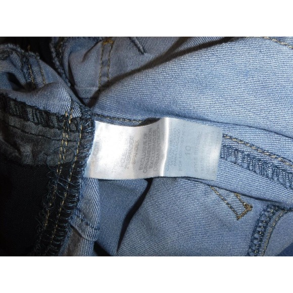 Ab solution Democracy jeans size 10 Cropped Light Blue Wash Low Rise - Picture 3 of 9